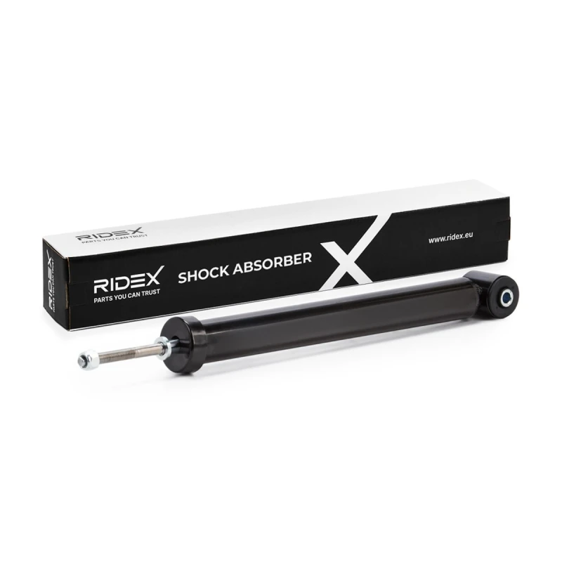 Image of RIDEX 854S1034 Shock absorber Rear Axle, Gas Pressure, Telescopic Shock Absorber, Bottom eye Shock Absorber (854)