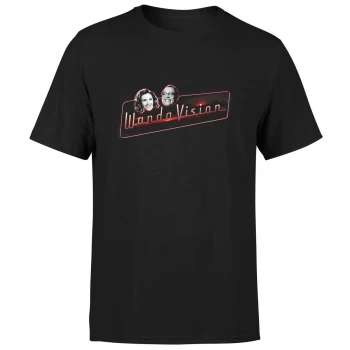 Image of WandaVision Mens T-Shirt - Black - L - Black