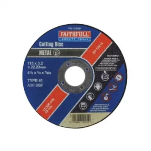 Image of Metal Cut Off Disc 115 X 3.2 X 22.23MM