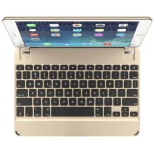 image of 10.5 Inches QWERTY English Bluetooth Wireless Keyboard for iPad Pro Lightweight Aluminum Body Backlit Keys 180 Degree Viewing Angle Gold