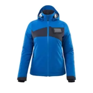 Image of Womens Winter Jacket with Climascot - Azure Blue/Dark Navy - XXL