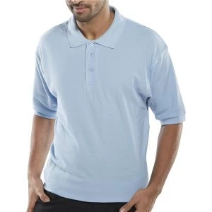 Image of Click Workwear Polo Shirt Polycotton 200gsm 3XL Sky Blue Ref