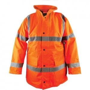 Image of Scan Hi Vis Motorway Jacket Orange XL