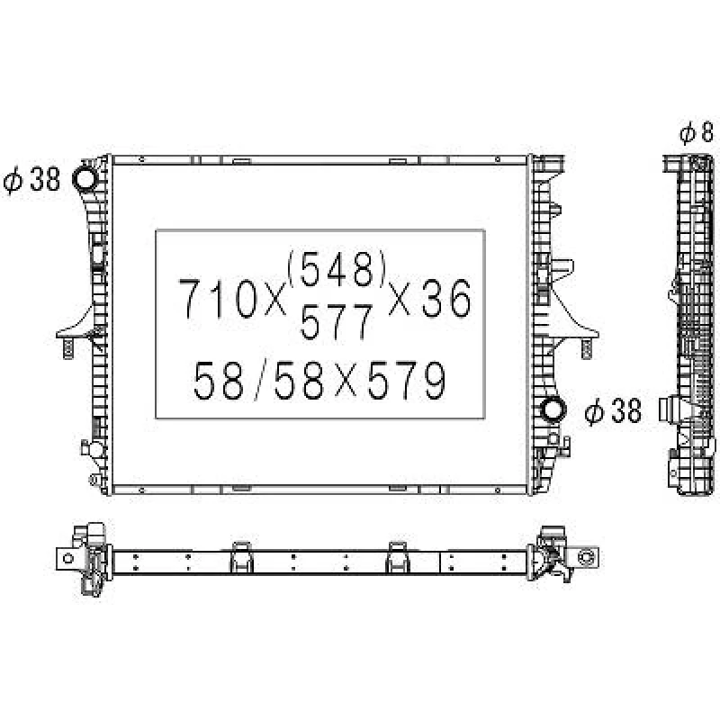 Image of Engine radiator DIEDERICHS DCM3444