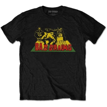 Image of Bad Brains - Lion Crush Unisex Large T-Shirt - Black