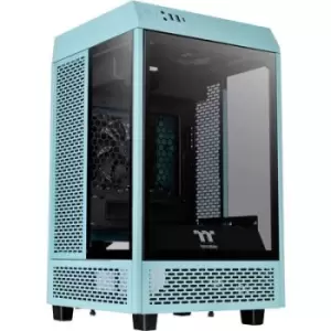 Image of Thermaltake The Tower 100 Turquoise Mini tower PC casing Turquoise Window