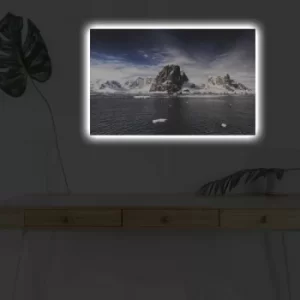 Image of 4570DHDACT-061 Multicolor Decorative LED Lighted Canvas Painting