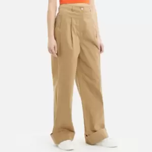 Image of Calvin Klein Jeans Embroidery High-Waisted Lyocell-Blend Pants - XS