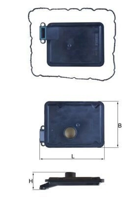 Image of Automatic transmission filter kit MAHLE HX 254D