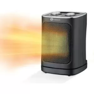 image of PureMate Black Ceramic Fan Heater 1800W