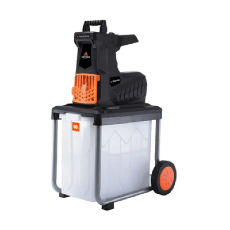 Image of Yard Force 2800W Silent Garden Shredder With Reverse Function, 60L Collection Box & 45mm Capacity