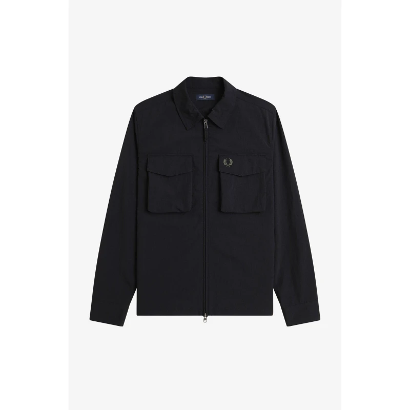 Image of Fred Perry Fred RpstpZip Ovrsht Sn62 Black 102 male S