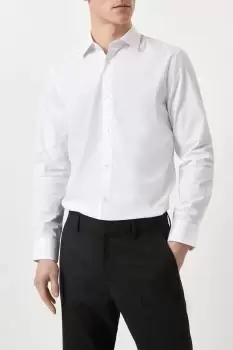 Image of Mens Tailored Fit White Essential Formal Shirt