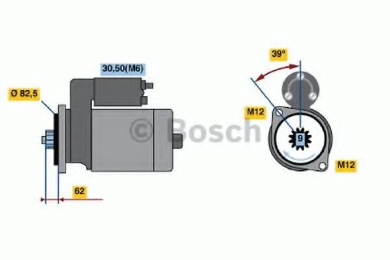 Image of Starter motor Bosch 0 986 022 460