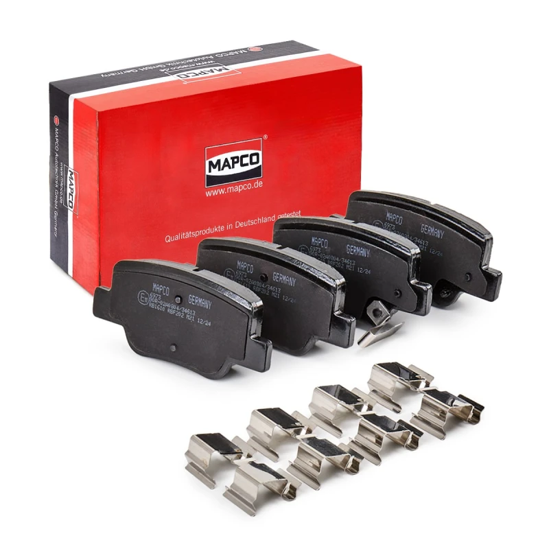 Image of MAPCO 6973 Brake pad set Rear Axle, with acoustic wear warning Brake Pad Set,disc brake (402)