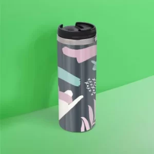 Image of Dark Botanical Stainless Steel Travel Mug
