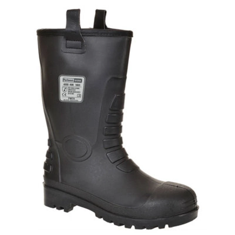 Image of Portwest Neptune S5 CI Waterproof Rigger Safety Boots FW75BKR36 Colour: Black