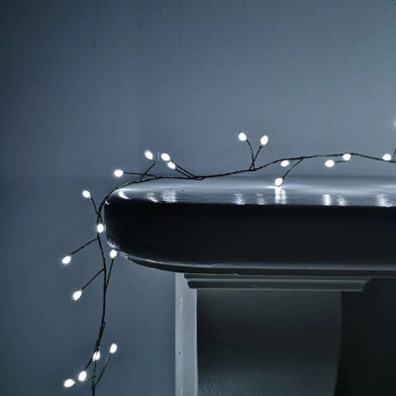 Image of Samuel Alexander 1000 LED 20M Premier Tree Ultra Brights Indoor Outdoor Multifunction Christmas Lights With Timer On Green Wire In Cool White