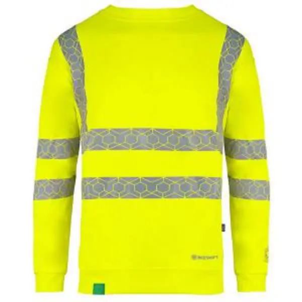 image of Beeswift Envirowear High Visibility Sweatshirt BSW40111 BSW40111