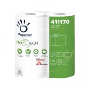 Image of Bio Tech Toilet Roll 2 Ply 250 Sheets Pack of 48 411170