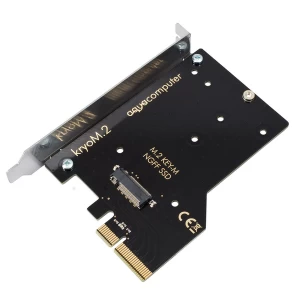 image of Aqua Computer kryoM.2 PCIe 3.0 x4 adapter for M.2 NGFF PCIe SSD M-Key with passive heatsink