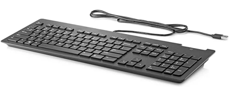 Image of HP 911502-091 keyboard Office USB Norwegian Black