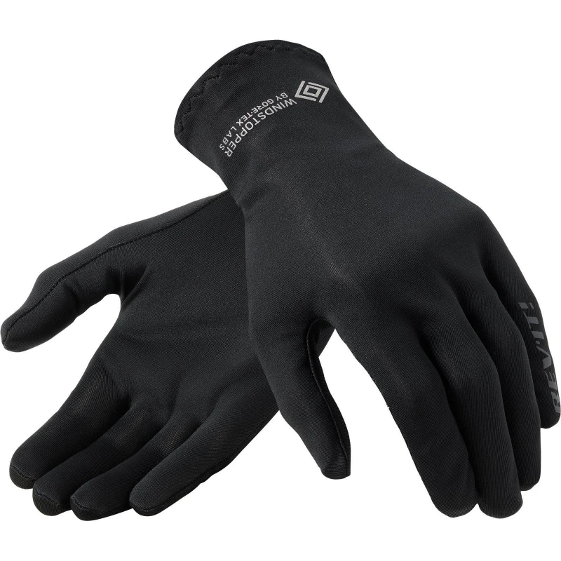 Image of Rev It Baret 2 Gore-Tex Windstopper Motorcycle Undergloves XS Black