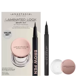 Image of Anastasia Beverly Hills Laminated Look Brow Kit (Various Shades) - Dark Brown