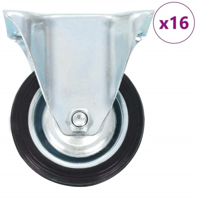 Image of VIDAXL 16 pcs Fixed Casters 75mm Vidaxl 277938