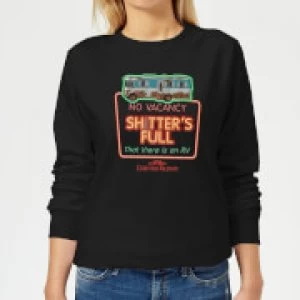 Image of National Lampoon No Vacancy Womens Christmas Sweatshirt - Black