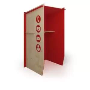 Image of Social Spaces Piano Solo Acoustic Booth - Orange Trim