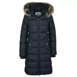 Image of Barbour Womens Rosoman Quilted Jacket Dk Navy 12