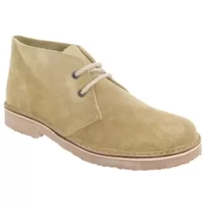 Image of Roamers Womens/Ladies Real Suede Round Toe Unlined Desert Boots (4 UK) (Camel)