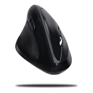 image of Adesso - IMouse Wireless Left-handed Vertical Ergonomic Programmable 4800dpi Optical Mouse -Black