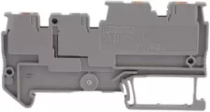 image of Phoenix Contact Grey PTIO 1.5/S/3 Standard Din Rail Terminal, 26 14 AWG, 1.5mm, 250 V