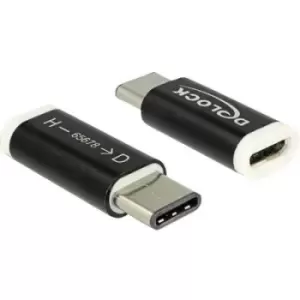 image of Delock USB 2.0 Adapter [1x USB-C plug - 1x USB 2.0 port Micro B] 65678