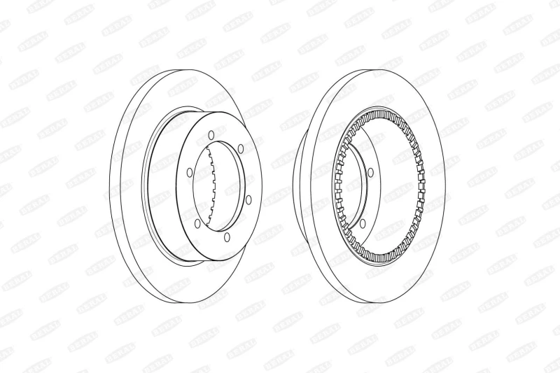 Image of Brake disc BERAL BCR369A