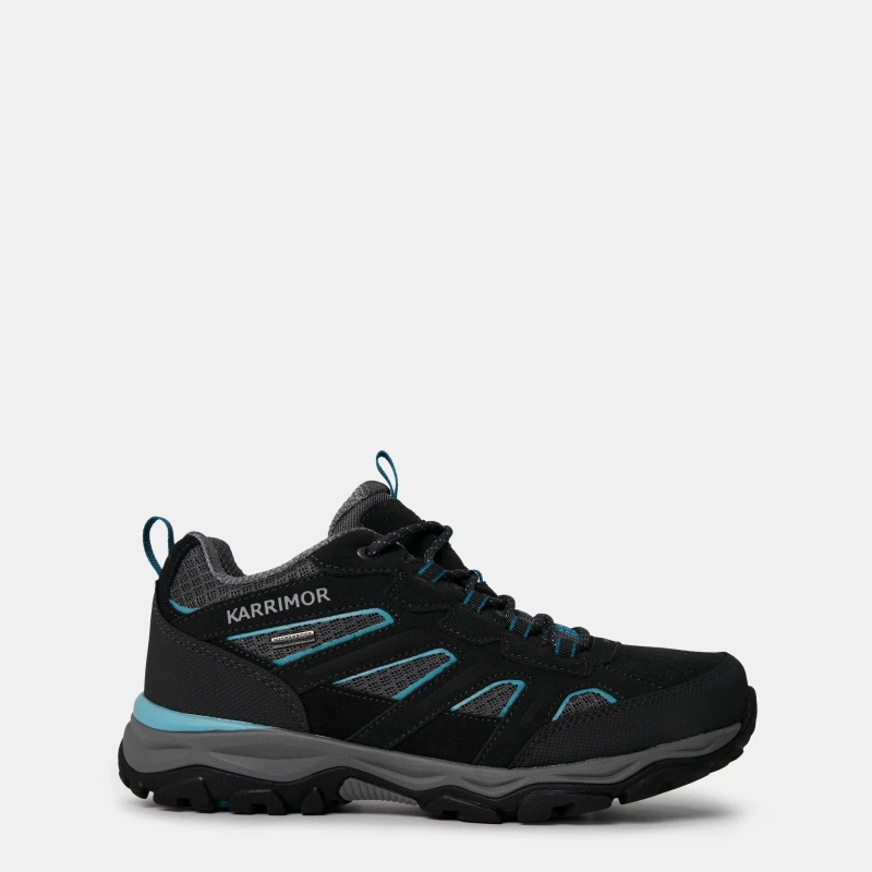 Image of Karrimor Mount Waterproof Walking Shoes Womens Grey/Blue female 3 (36)