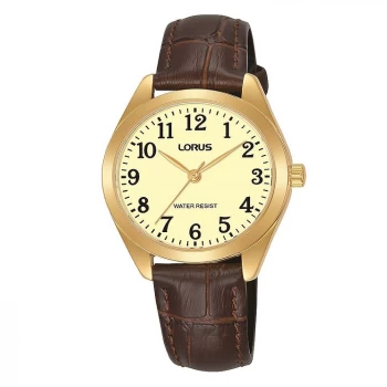 Image of Lorus 'Gold And Brown Classical Watch - RG242TX9 - multicoloured