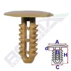 image of ROMIX Clip, trim-/protection strip C60524