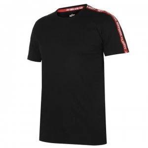 Image of Alpha Industries RBF Tape T Shirt - Black