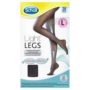 Scholl Light Legs Black 20 Den Large