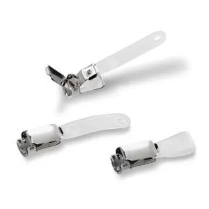 Image of GBC Badge Clips With Nylon Strap Clear 100
