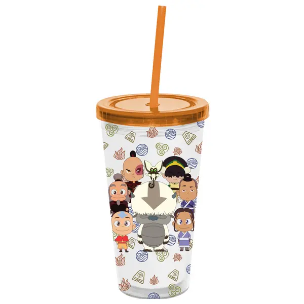 image of Avatar: The Last Airbender Logo Toss Chibi Acrylic Cup