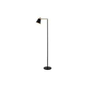 Image of Vyronas Floor Task Lamp E27 Max 25W Iron Black -Gold Class On/Off Switch