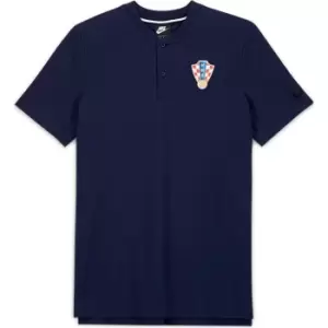 image of Nike Croatia Polo Shirt Mens - Black