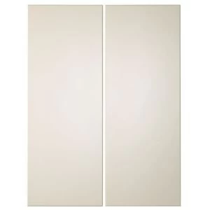 image of Cooke Lewis Raffello High Gloss Cream Corner wall door W625mm Set of 2