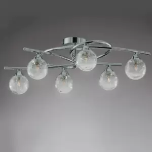 Lotto 6 Ceiling Light Chrome