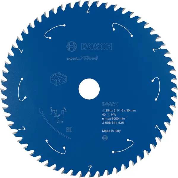 Image of Bosch EXPERT Cordless Circular Saw Blade 254 x 30 x 60T