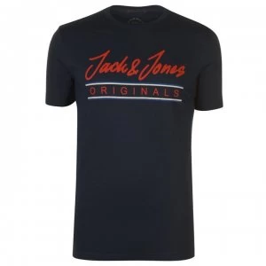 image of Jack and Jones Chilled T Shirt Mens - Navy